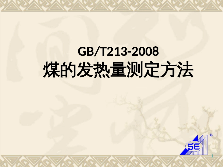 《煤的发热量测定方法》课件_第1页