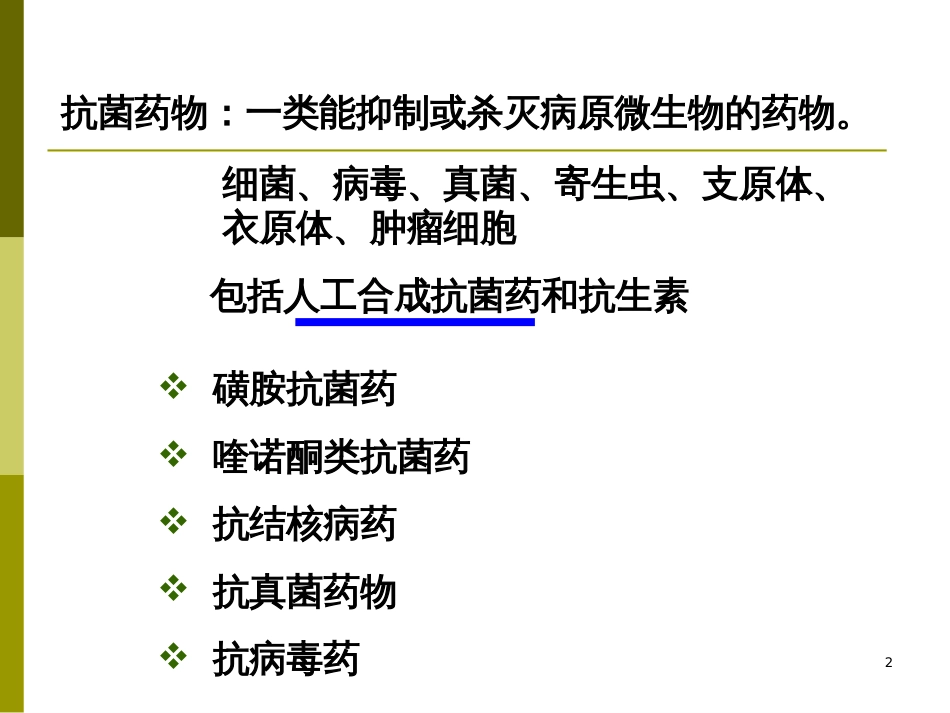 12第12章合成抗菌药及抗病毒药_第2页