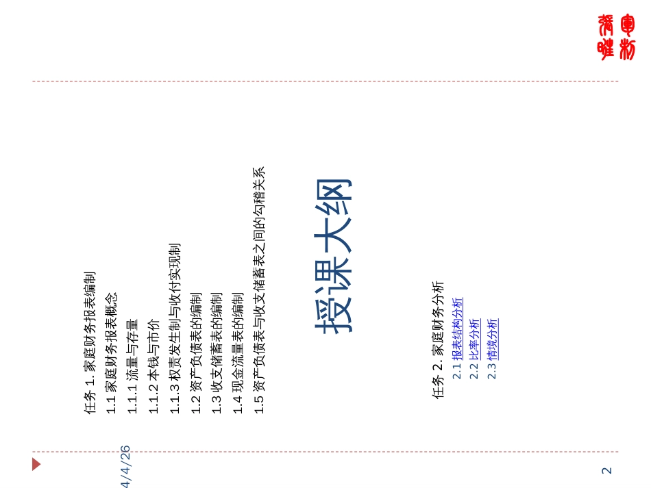 2家庭财务报表编制与分析_第2页