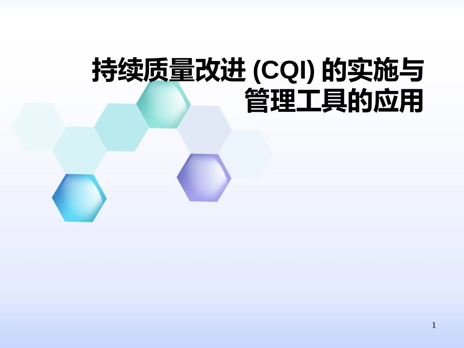 CQI项目实施与管理工具的使用_第1页