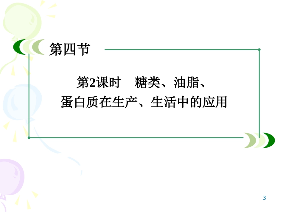 4-2糖类、油脂、蛋白质在生产、生活中的应用54P_第3页