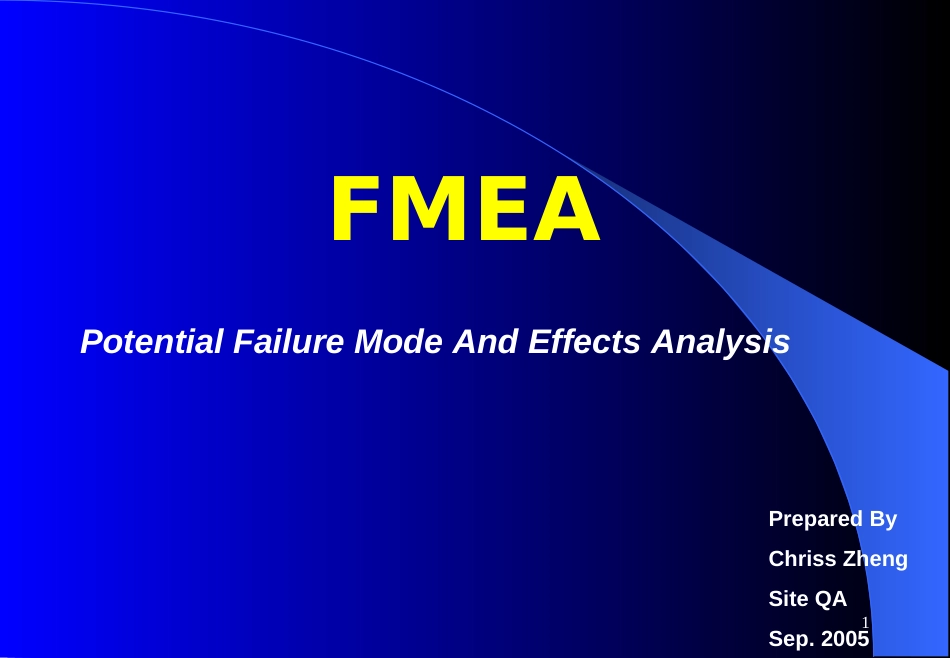 FMEA-chriss培训PPT_第1页