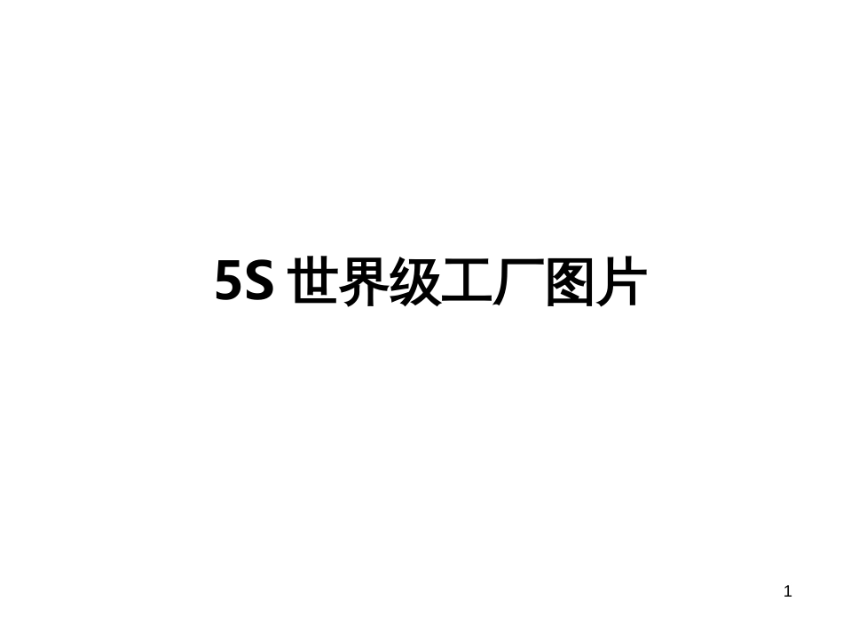 5S世界级工厂_第1页