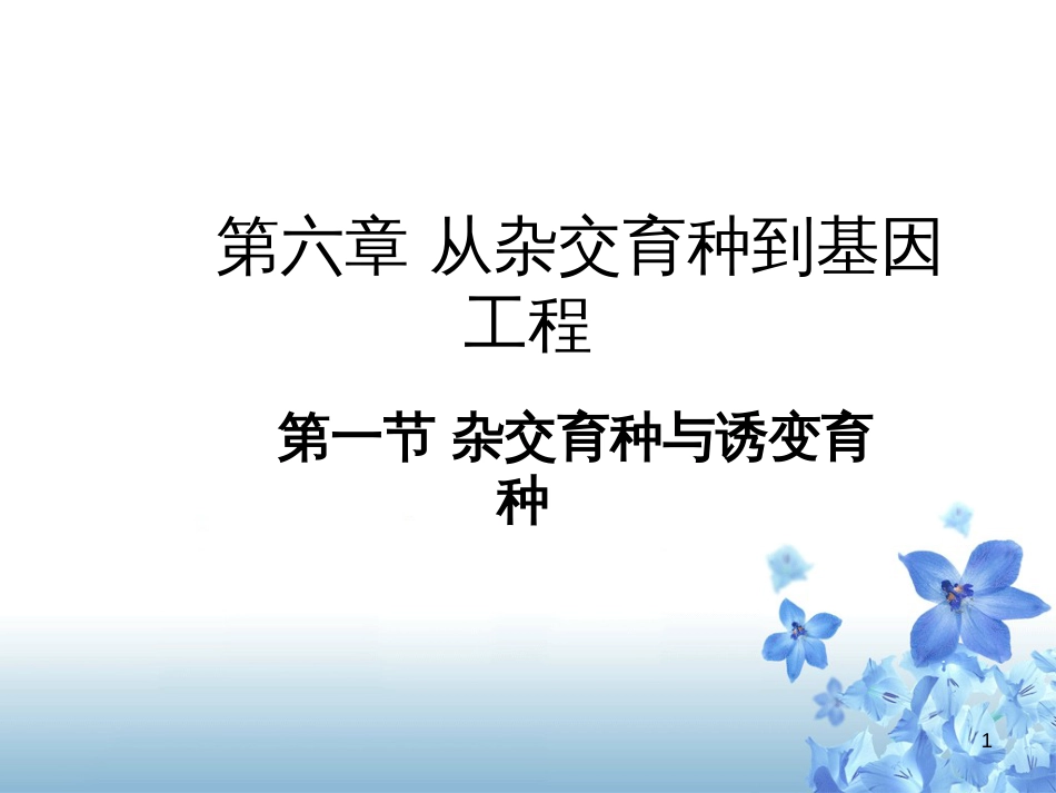 261从杂交育种到基因工程_第1页