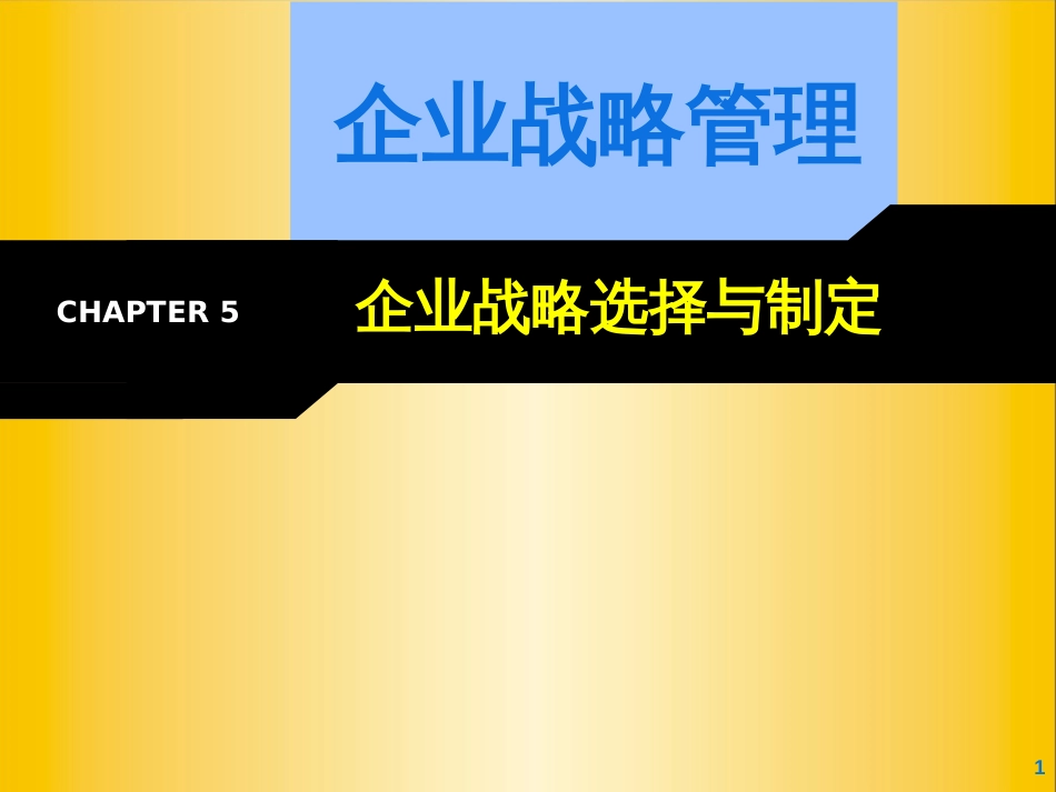 5企业战略选择与制定(ppt 247)_第1页