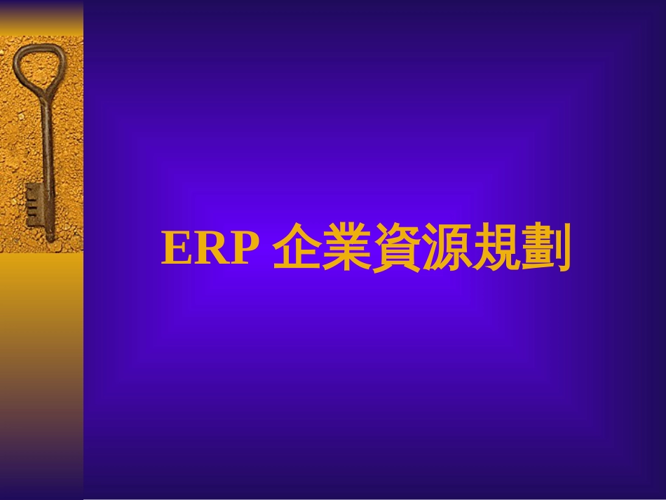 erp企业资源规划(ppt21页)_第1页