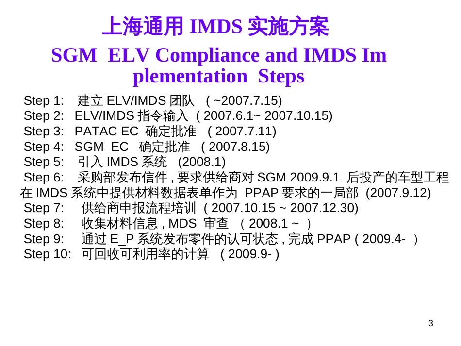 2SGM IMDS实施情况及供应商递交IMDS表单的要求_第3页