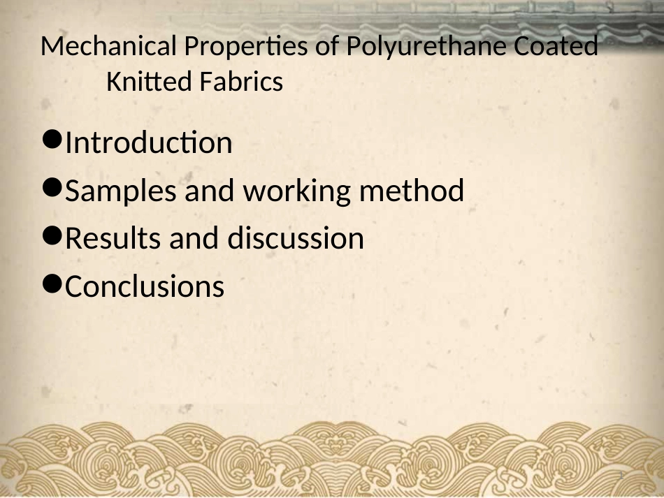 CoatedKnittedFabrics上涂层针织物的力学性能_第1页