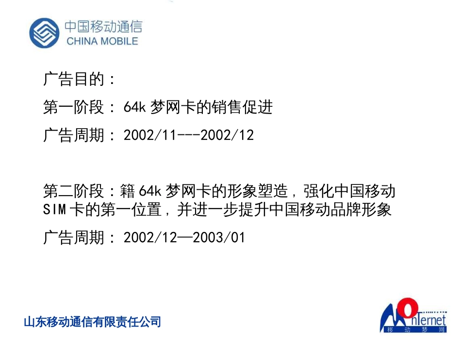 64K梦网卡市场推广策略暨品牌建设提案(PPT54页)_第2页