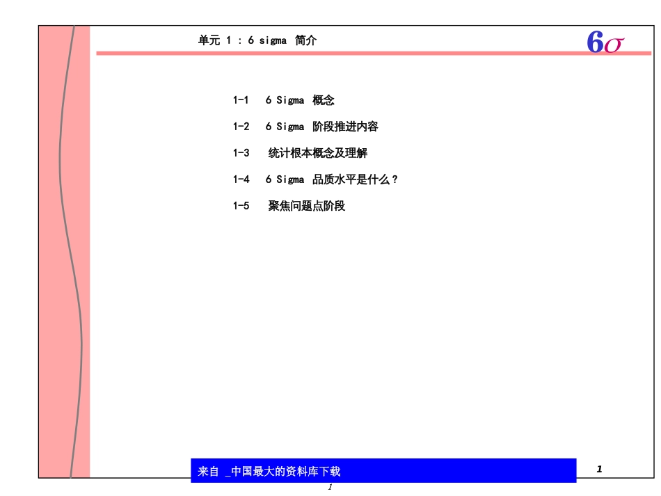 6 sigma培训大全_第1页