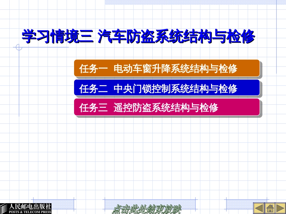 03学习情境三 汽车防盗系统结构与检修_第1页