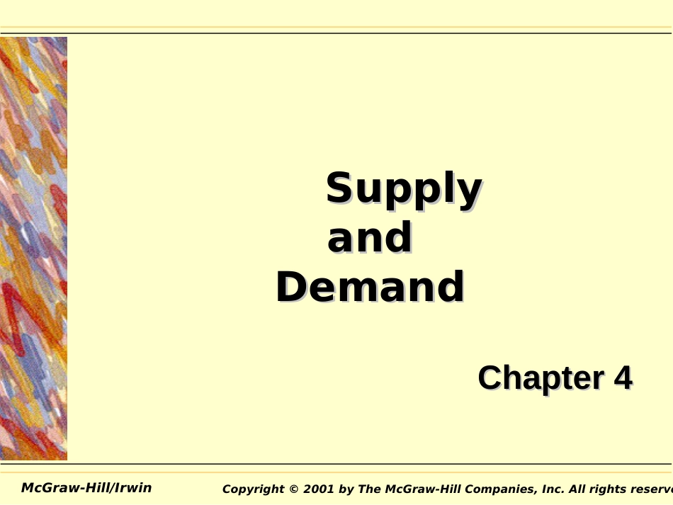 chap004SupplyandDemand(M-Grow-Hill,微观经济学,王_第1页