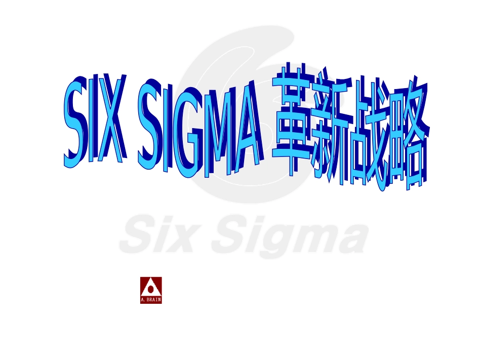 6SIGMA革新战略_第1页