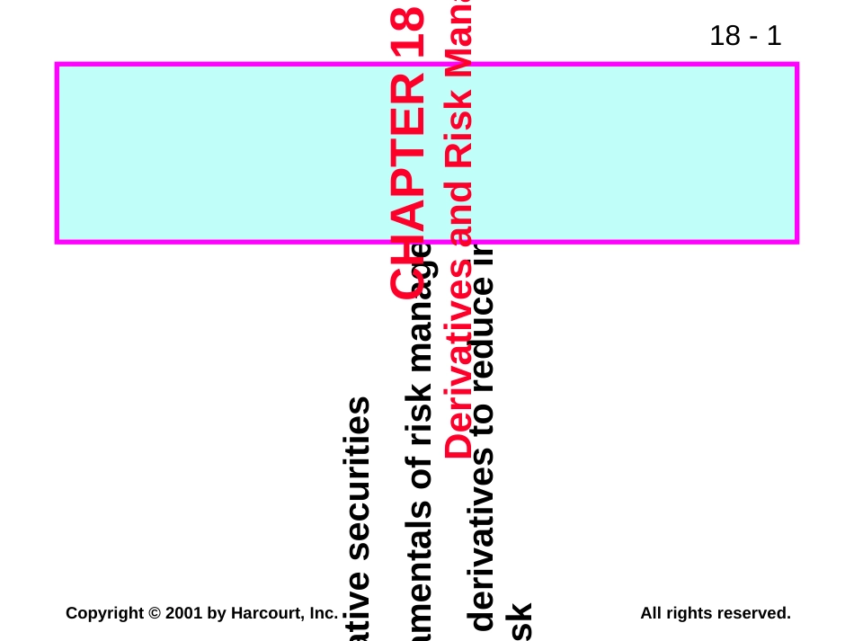 CH18DerivativesandRiskManagement(财务管理,英文版)_第1页