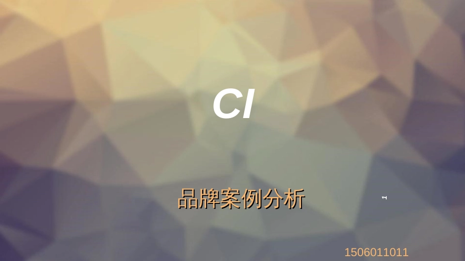 CI品牌案例分析_第1页