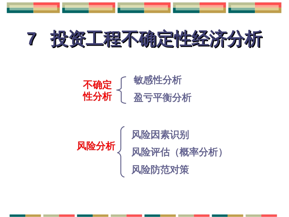 7投资项目不确定分析和风险分析_第2页