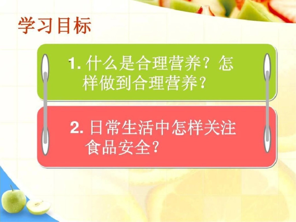 2012人教版新教材合理营养和食品安全文档资料_第2页