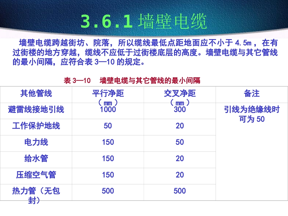 墙壁电缆及楼内电缆敷设——进局电缆的敷设及用户引入线与引入设备_第3页