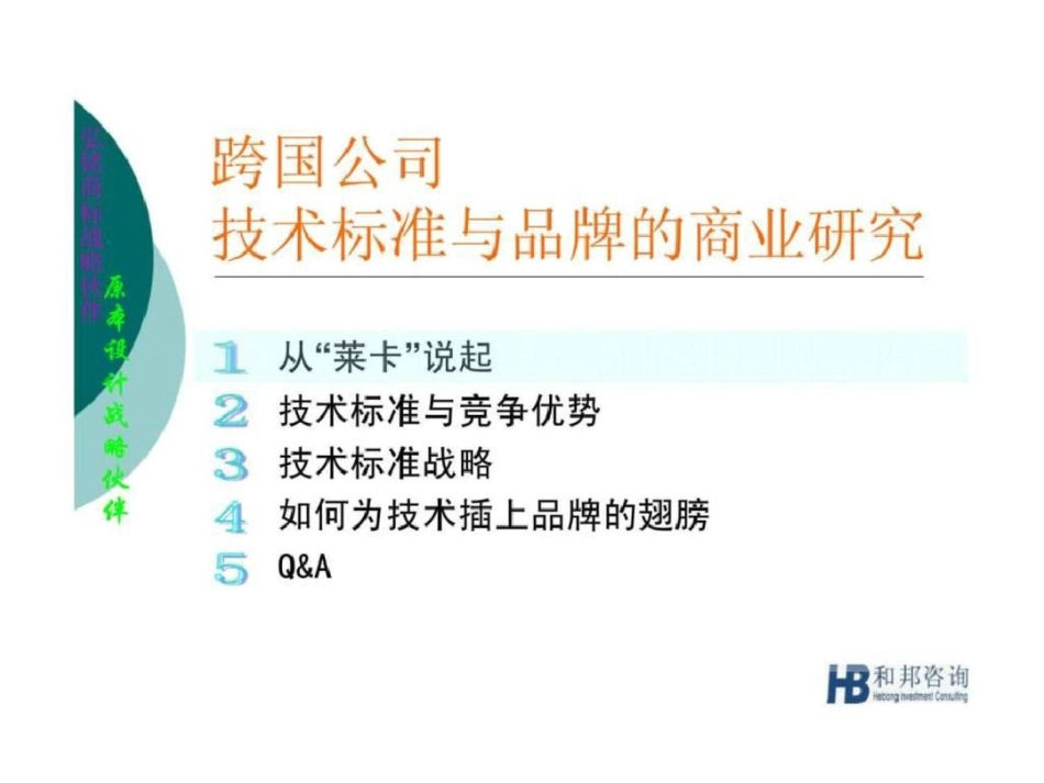 和邦咨询跨国企业技术标准与品牌的商业研究文档资料_第2页