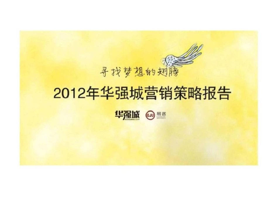 华强城营销策略报告文档资料_第1页