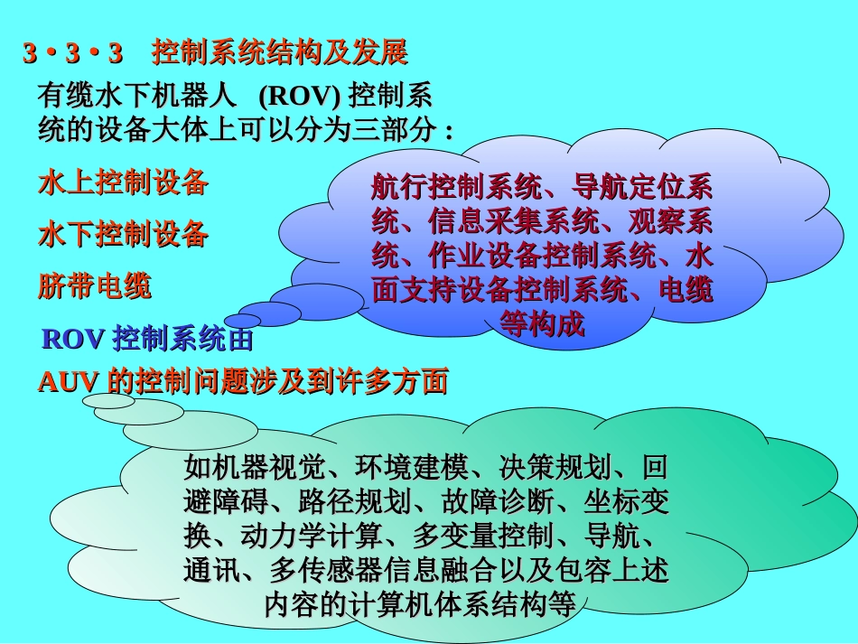 服务机器人的分类和应用——AUV可分为预编程型和智能型_第1页