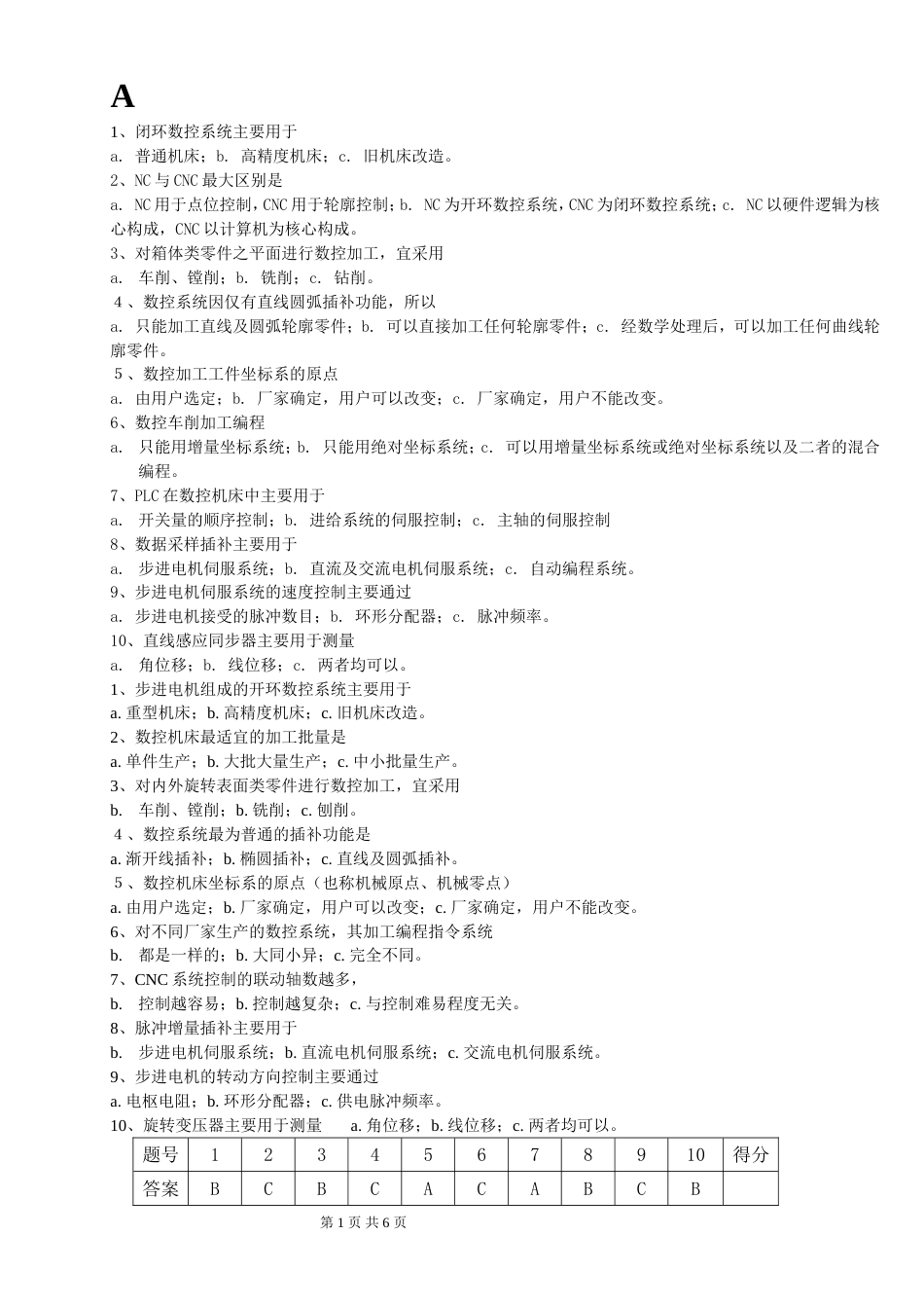 数控机床考试题及答案[共6页]_第1页