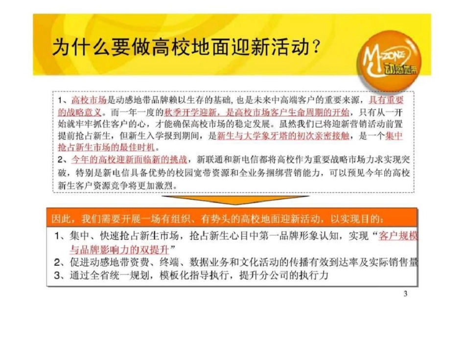 动感地带2010高校迎新地面活动包装规划文档资料_第3页