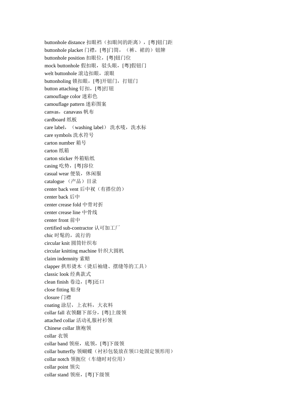 常用外贸服装英语[共17页]_第3页