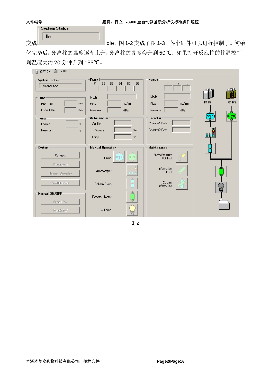 日立L8900全自动氨基酸分析仪简易标准操作规程[共16页]_第2页