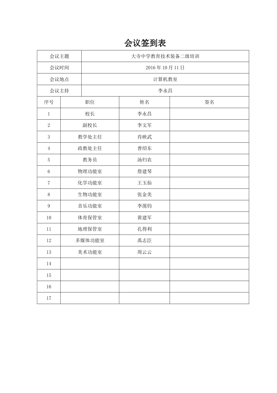 会议签到表[共4页]_第1页