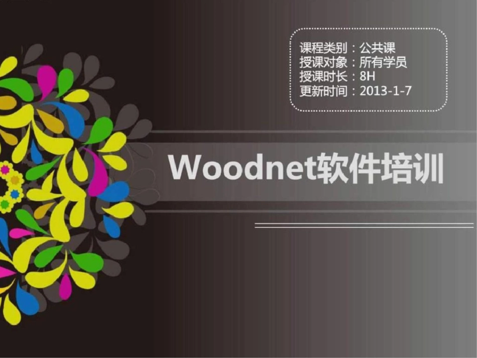 woodnet推广课件201317图文文档资料_第1页