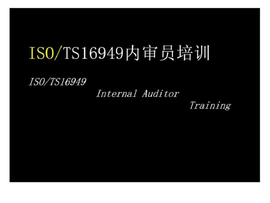 TS169492009内审员培训材料.ppt文档资料_第1页