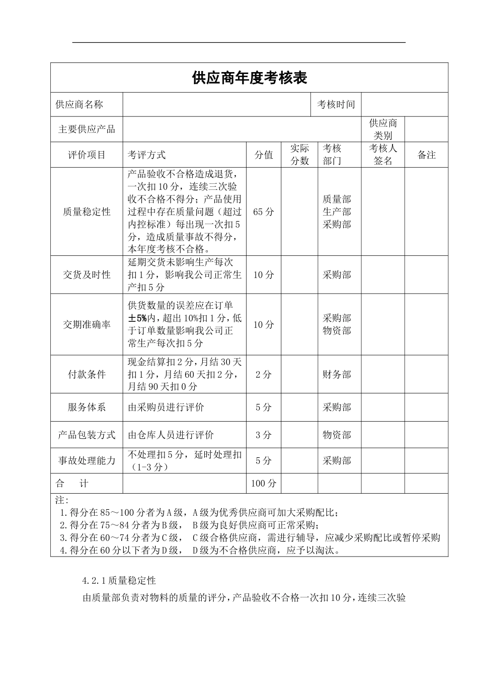 供应商绩效考核方案[共3页]_第2页