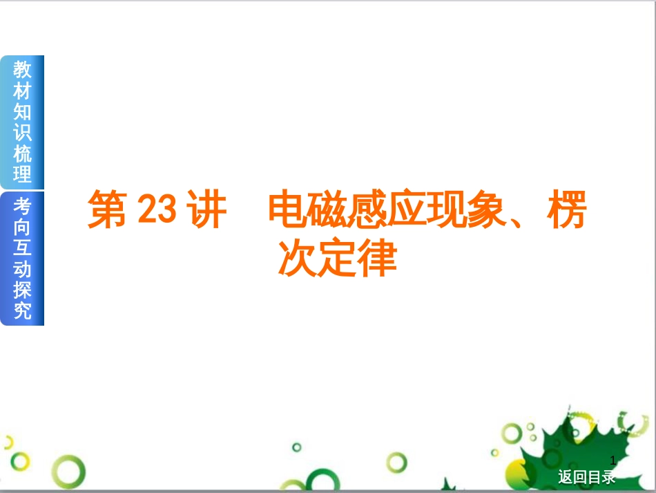 高考物理一轮复习 专题汇编 9 涉及电磁感应的力电综合问题课件 新人教版 (24)_第1页