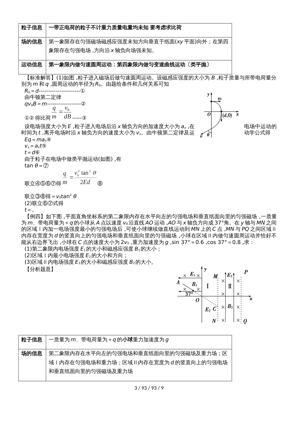 高三一轮复习专题：带电粒子在复合场场中运动最新模拟题汇编_第3页