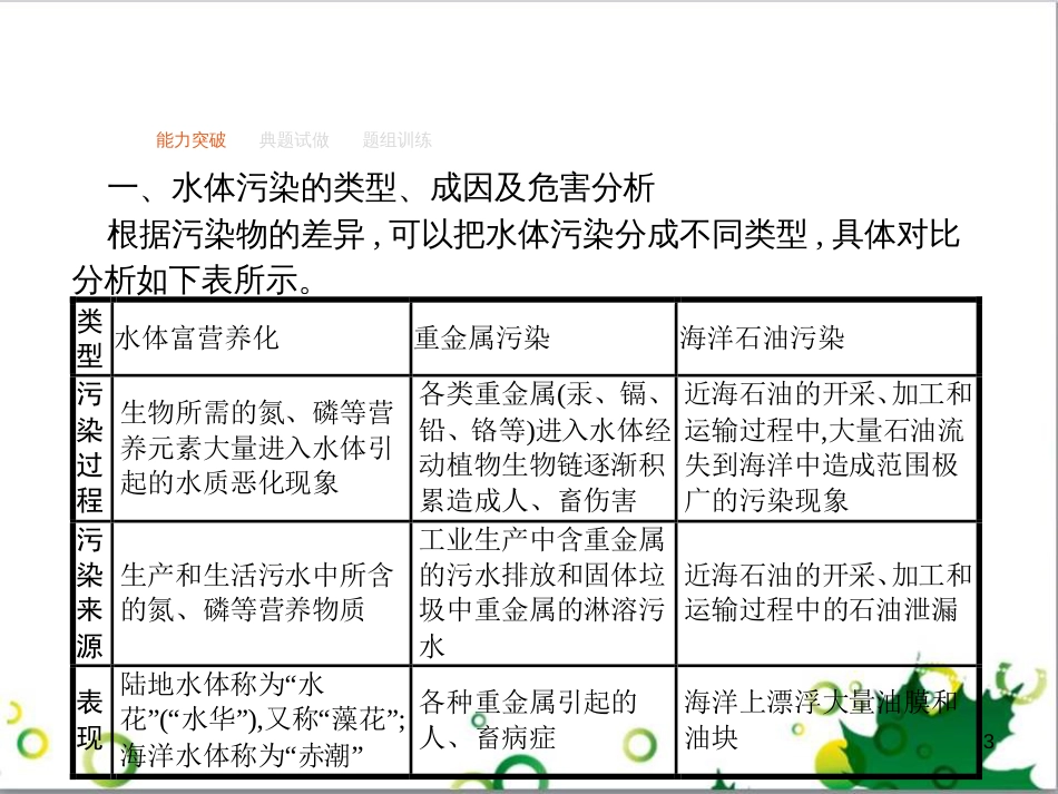 高考地理一轮复习 21.1 环境保护课件 新人教版选修6 (1)_第3页