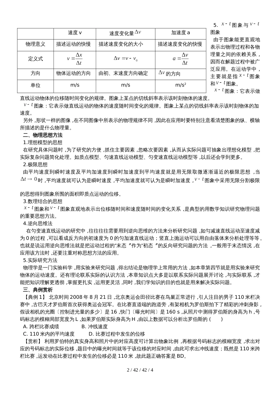 高一新生快速入门高中物理学习技巧深挖物理概念，注重物理思想方法_第2页