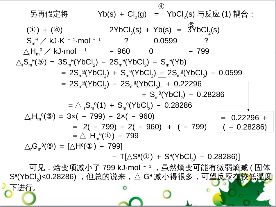 高中化学热力学复习 4 化学中的耦合现象课件_第3页