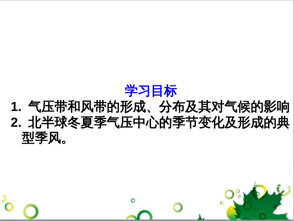 高中地理 第二章 地球上的大气 第二节 气压带和风带课件1 新人教版必修1_第3页