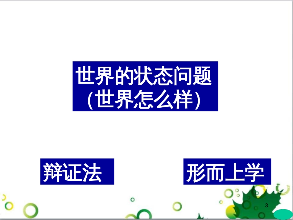 高中政治《综合探究 坚持唯物辩证法 反对形而上学》课件7 新人教版必修4_第3页