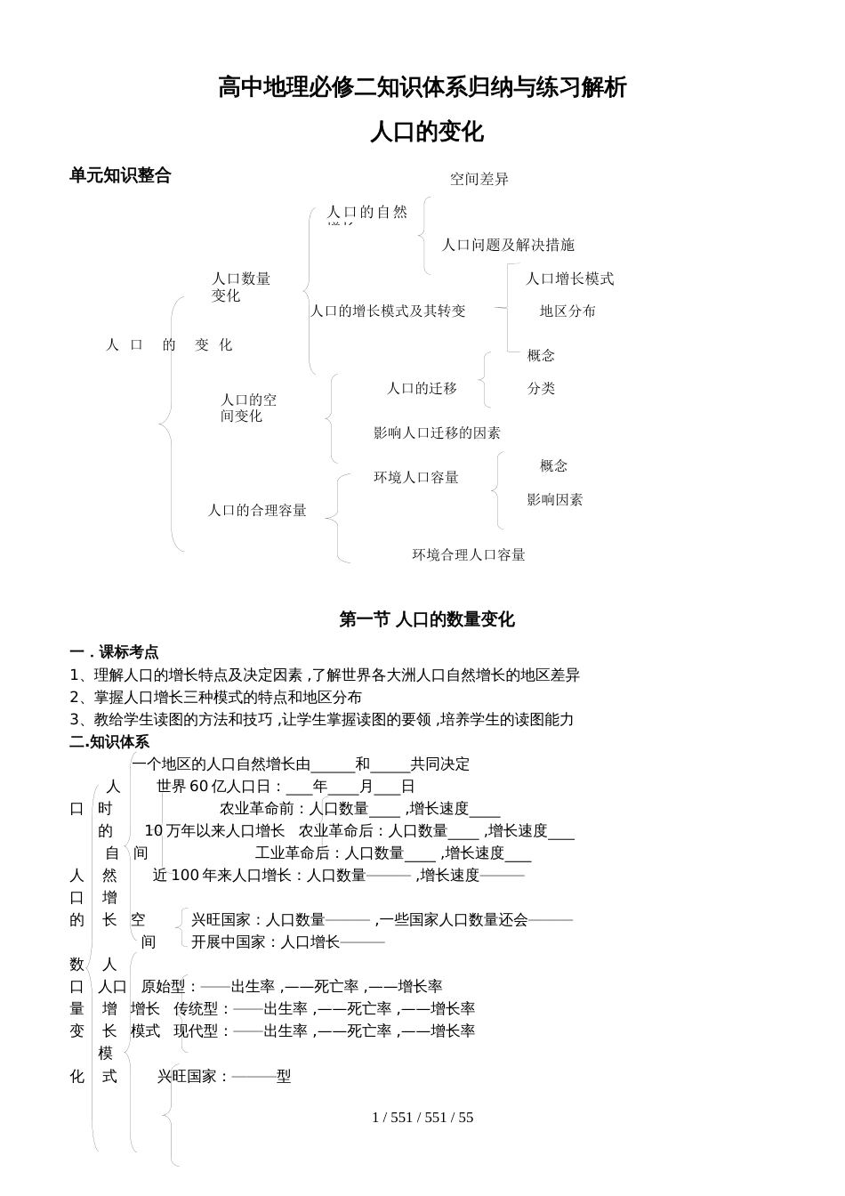 高中地理必修二知识点大全与典题解析_第1页