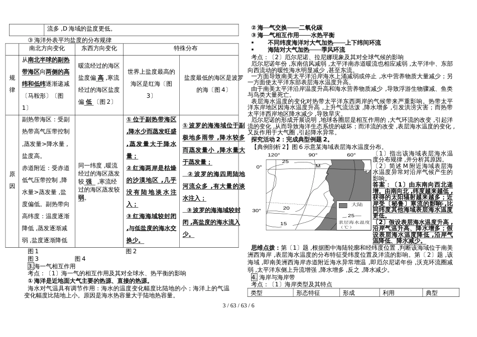 海洋地理练习1（含答案）_第3页