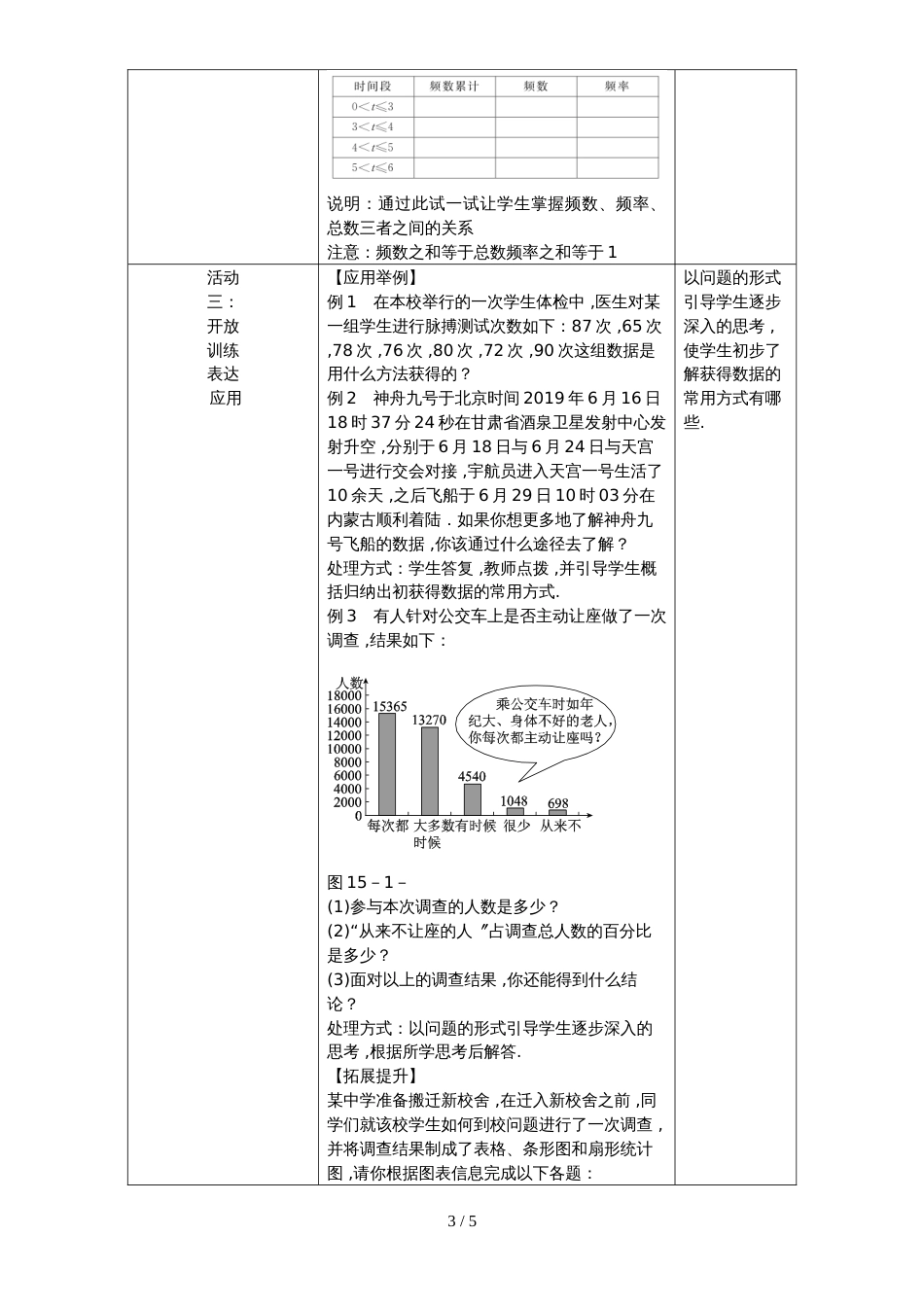 华东师大版八年级数学上册教案：15.1　数据的收集_第3页