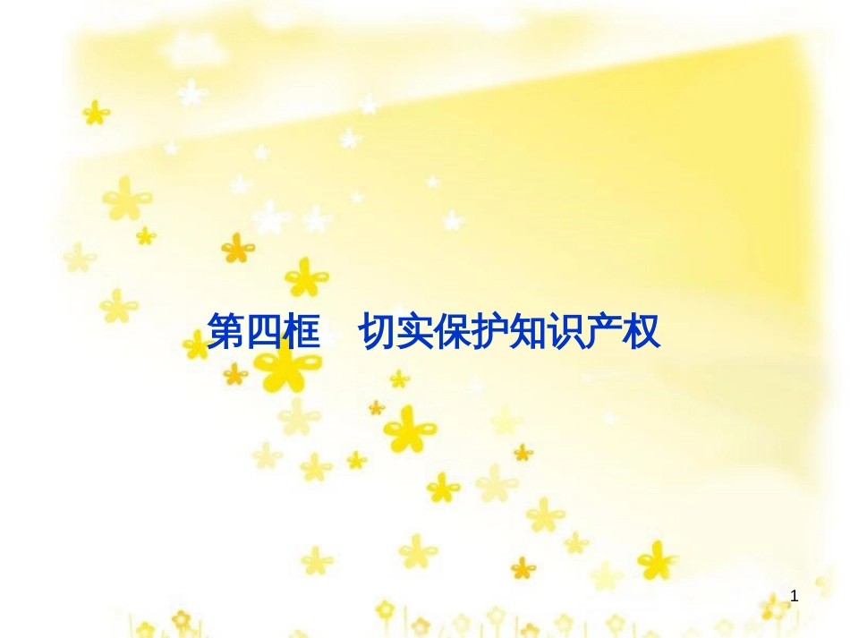 高中政治 2.4 切实保护知识产权复习课件 新人教版选修5_第1页