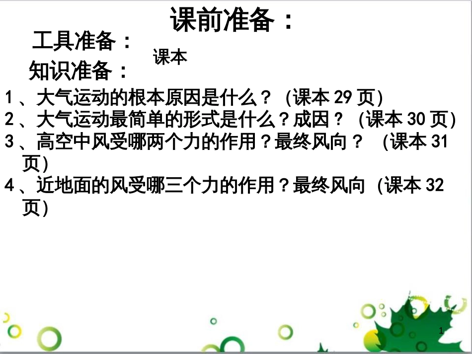 高中地理 第二章 地球上的大气 第二节 气压带和风带课件3 新人教版必修1_第1页