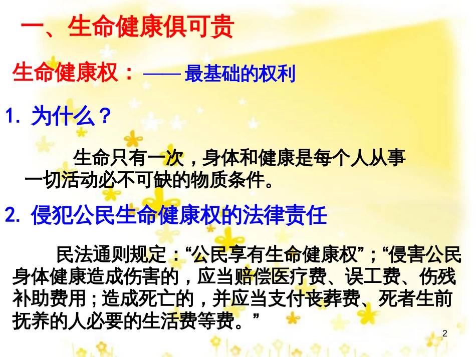 高中政治 专题2.2 积极维护人身权课件 新人教版选修5_第2页