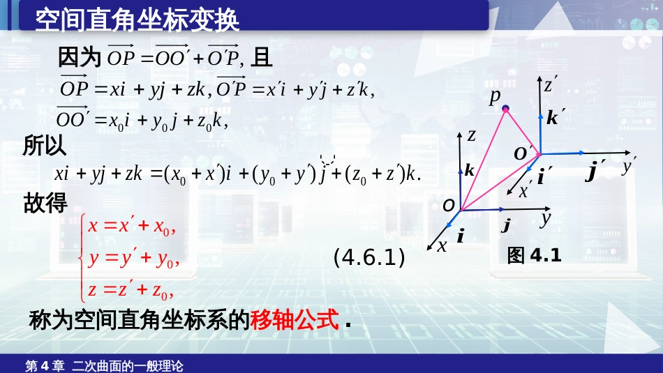 (6.28)--4.6.1二次曲面方程的化简与分类（1）_第3页