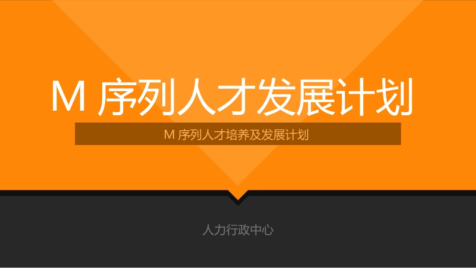 M序列人才发展计划_第1页