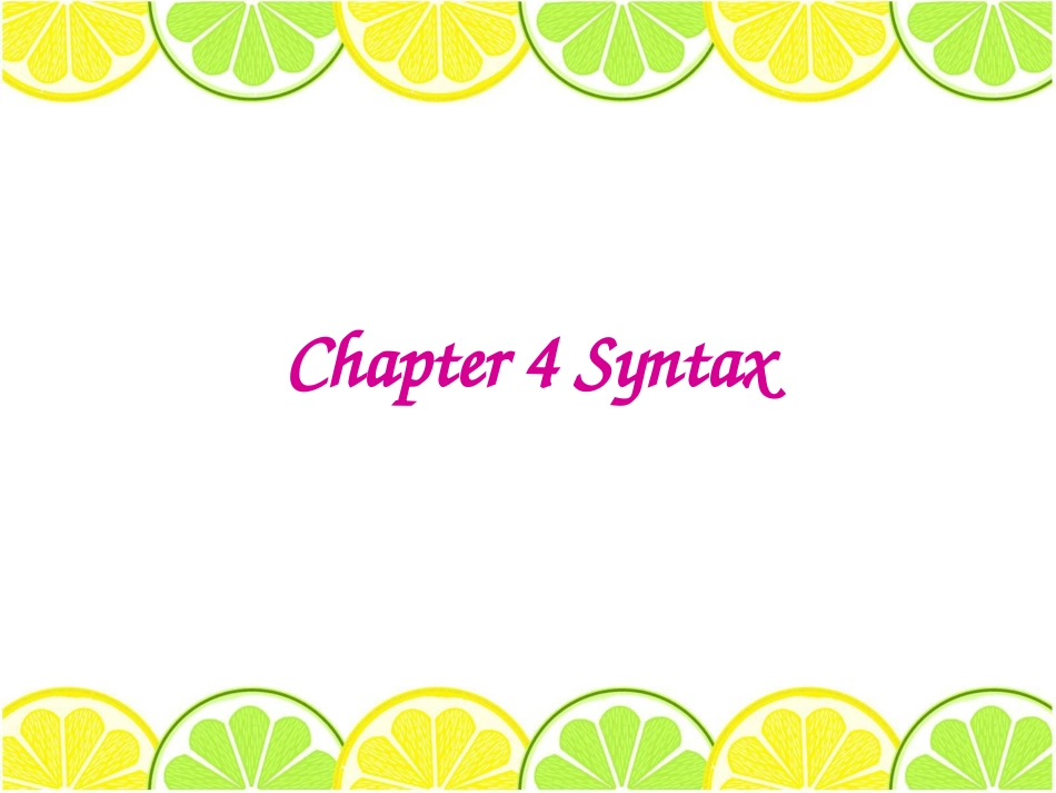 chapter4syntax简明英语语言学戴炜栋_第1页