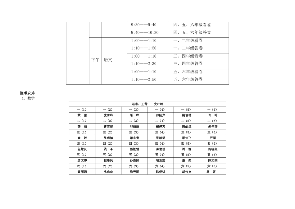 2015学年第一学期常州市西新桥小学年级自主质量监控方案[共6页]_第3页